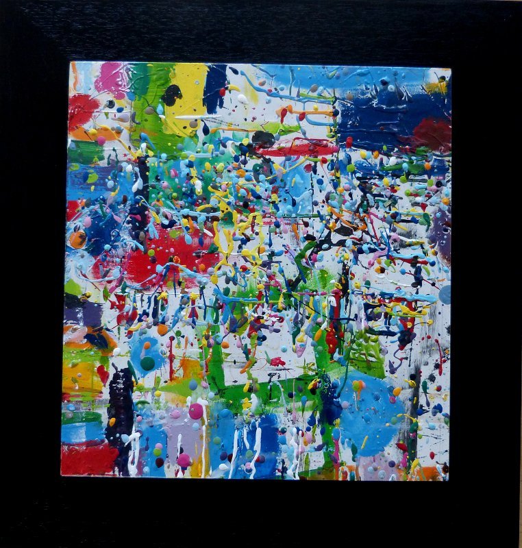 o. Titel 1  2013   Acryl-Lack auf Holz, SOLD 